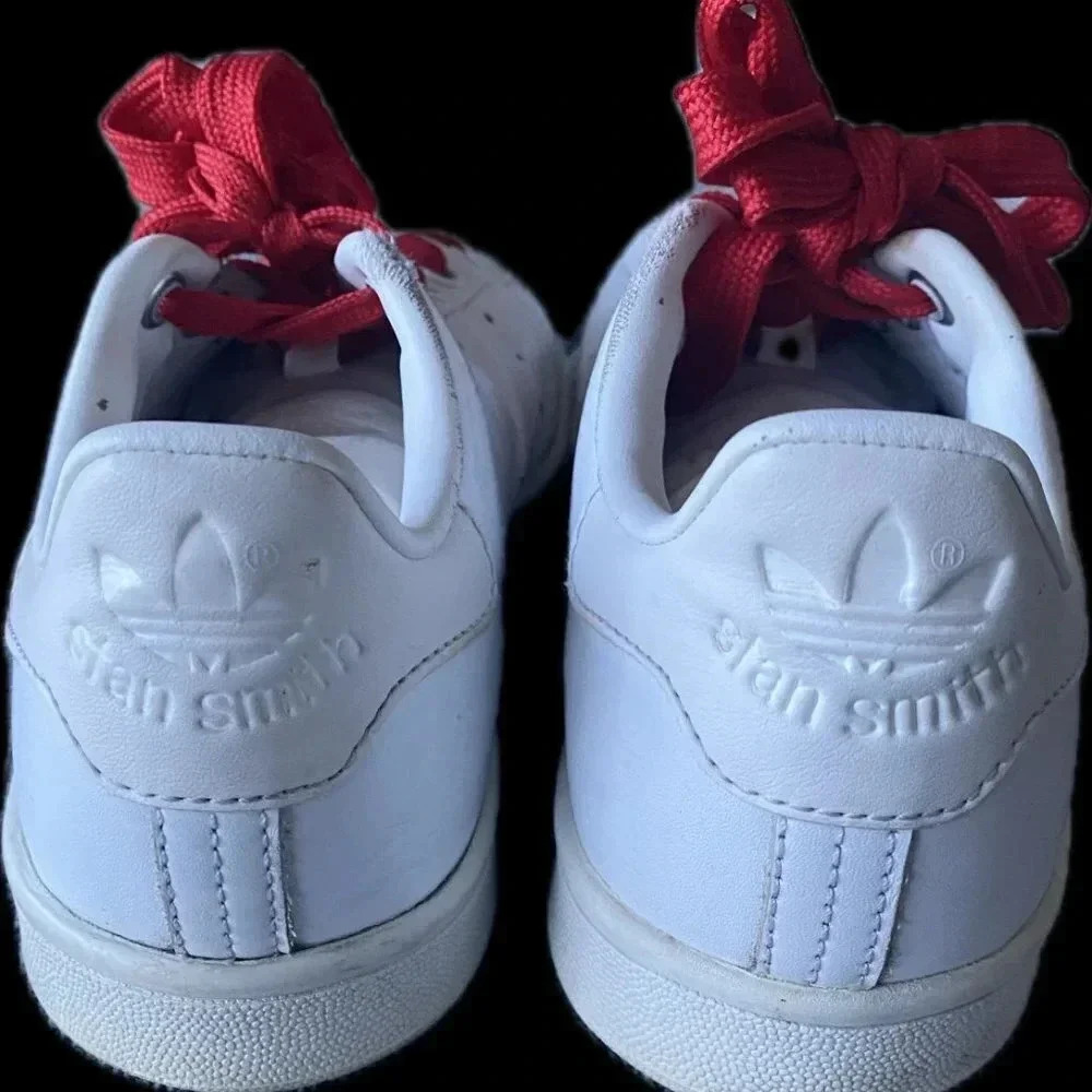 ADIDAS Stan Smith Sneaker Mens Size 4.5 All White Low Top